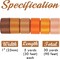 Terracotta Ribbon 1 inch Orange Double-faced Satin Ribbon Pack 6 Rolls, Silk Satin Ribbons for Fall Wedding Flower Bouquet Wrap Hair Bows Making Gift Wrapping and Crafts—Total 30 Yards